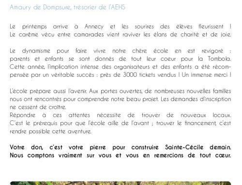 Le journal de Sainte-Cécile – Mars 2025